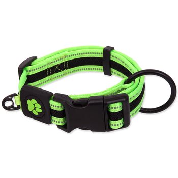 Obojek Active Dog Fluffy S limetka 2x27-41cm-KS
