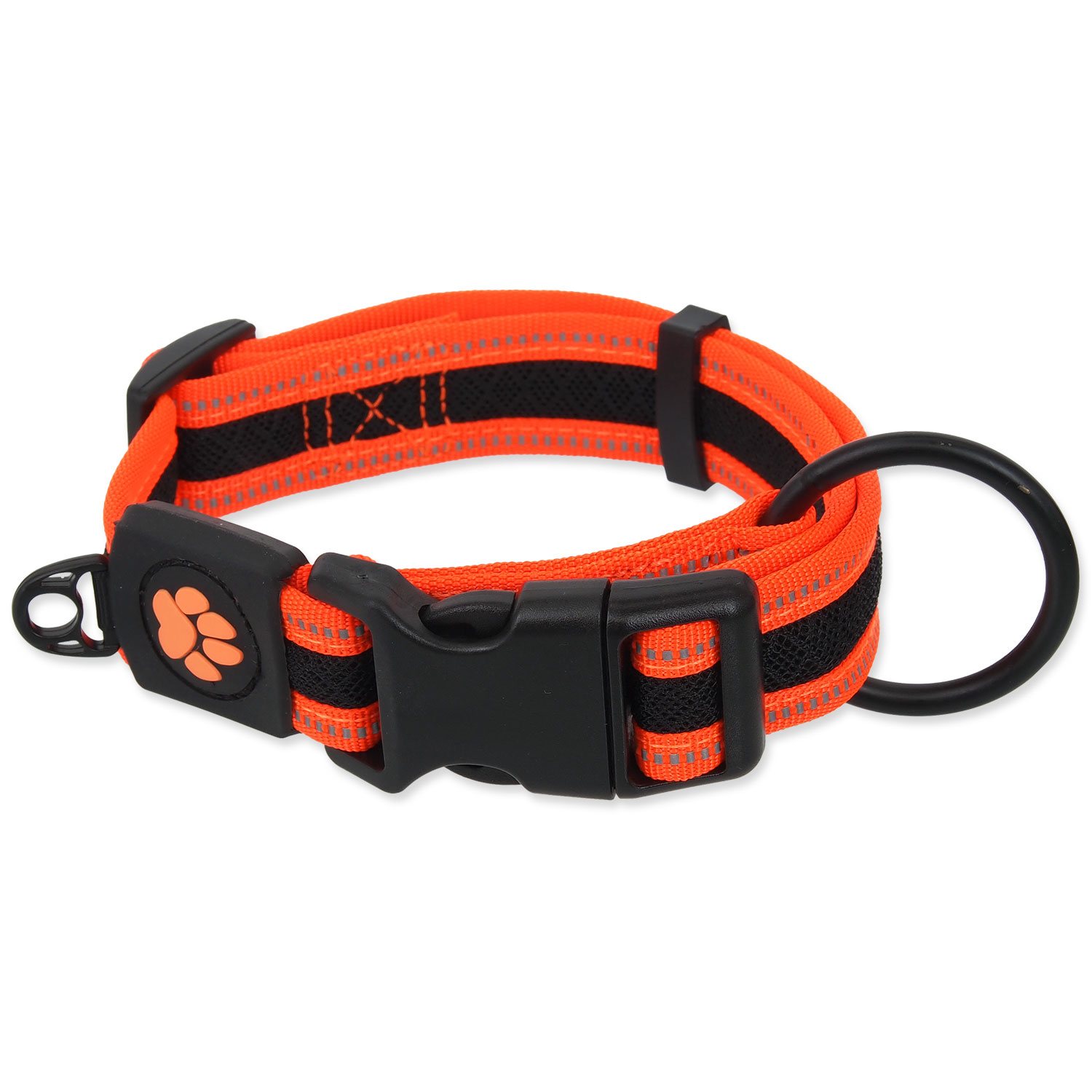 Obojek Active Dog Fluffy S oranžový 2x27-41cm-KS