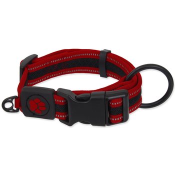 Obojek Active Dog Fluffy L červený 3,2x39-59cm-KS