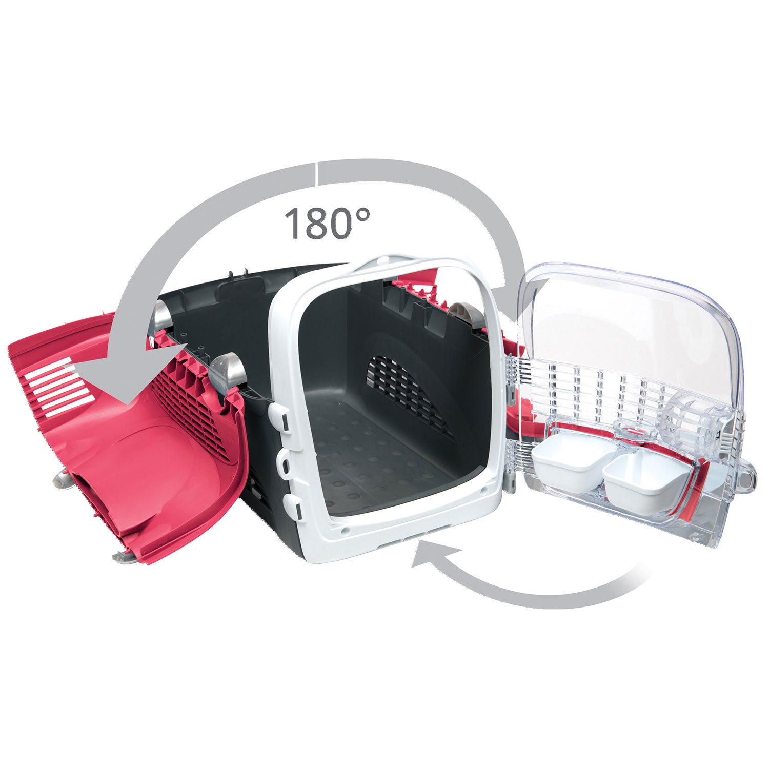 Přepravka Catit Cabrio tmavě červená-KS