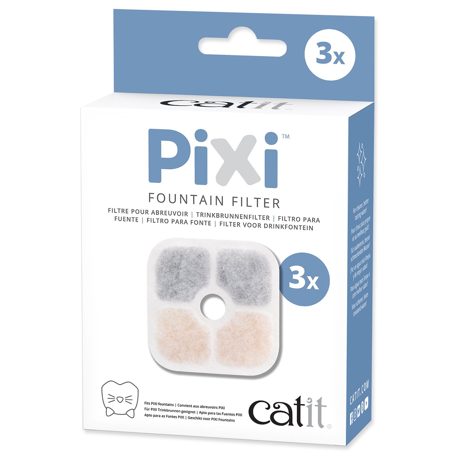 Filtr Catit Pixi do fontány 3ks-KS