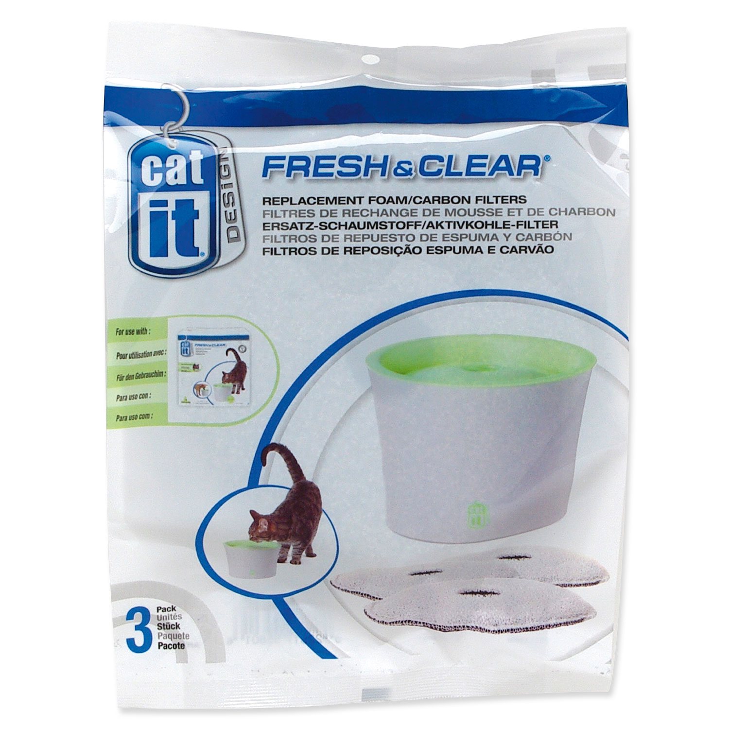 Náplň Catit uhlí a molitan pro Fresh&Clear 3ks-KS