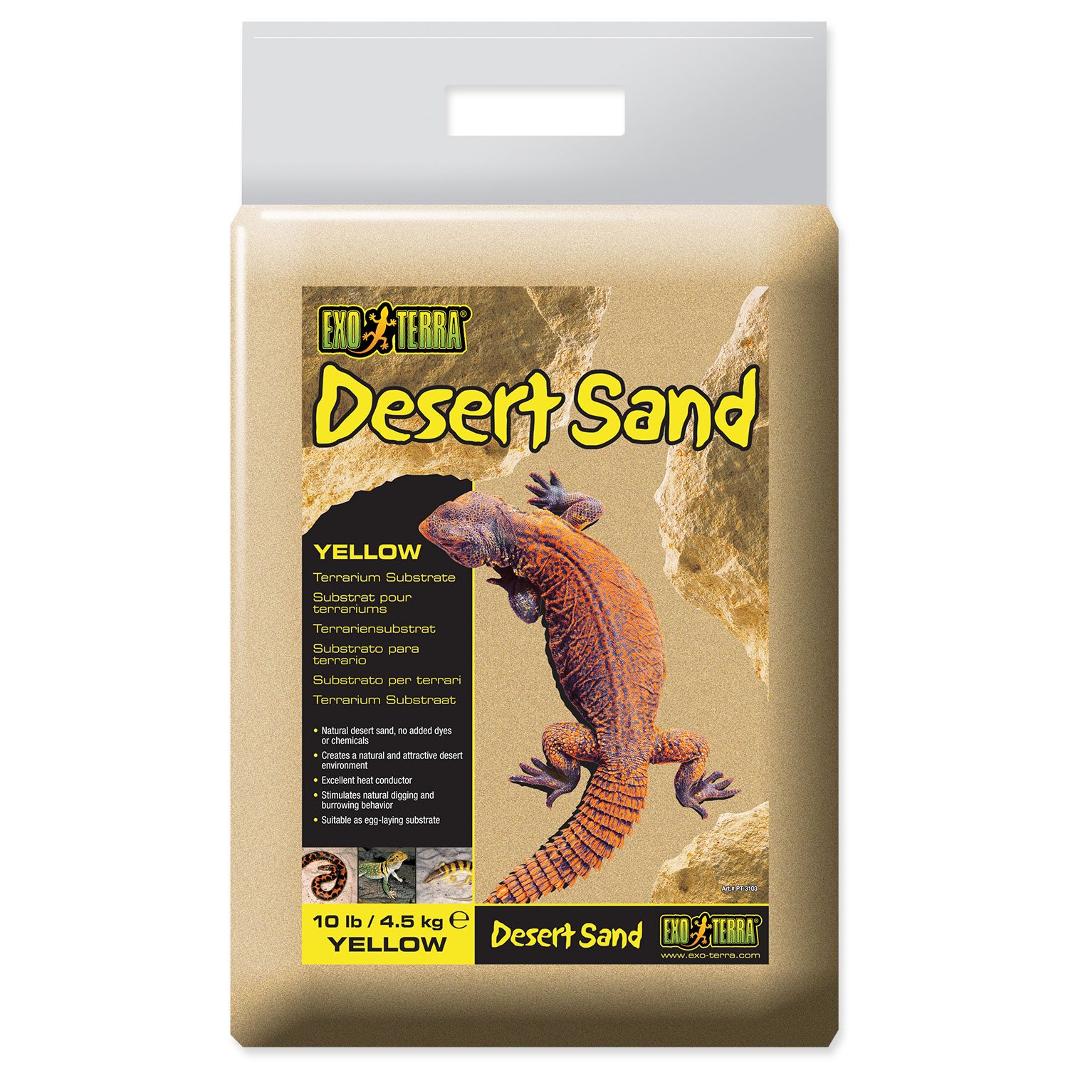 Písek Exo Terra pouštní žlutý 4,5kg-KS