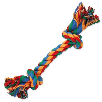Hračka Dog Fantasy uzel bavlněný barevný 2 knoty 20cm-KS