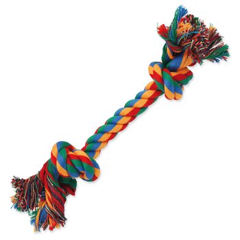 Hračka Dog Fantasy uzel bavlněný barevný 2 knoty 25cm-KS