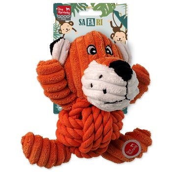 Hračka Dog Fantasy Safari tygr s uzlem pískací 18cm-KS