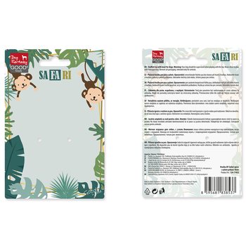 Hračka Dog Fantasy Safari opice s uzlem pískací 18cm-KS