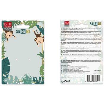 Hračka Dog Fantasy Safari slon s uzlem pískací 18cm-KS