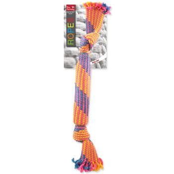 Hračka Dog Fantasy přethovadlo se zvukem barevný vzor 2, 2 knoty 40cm-KS
