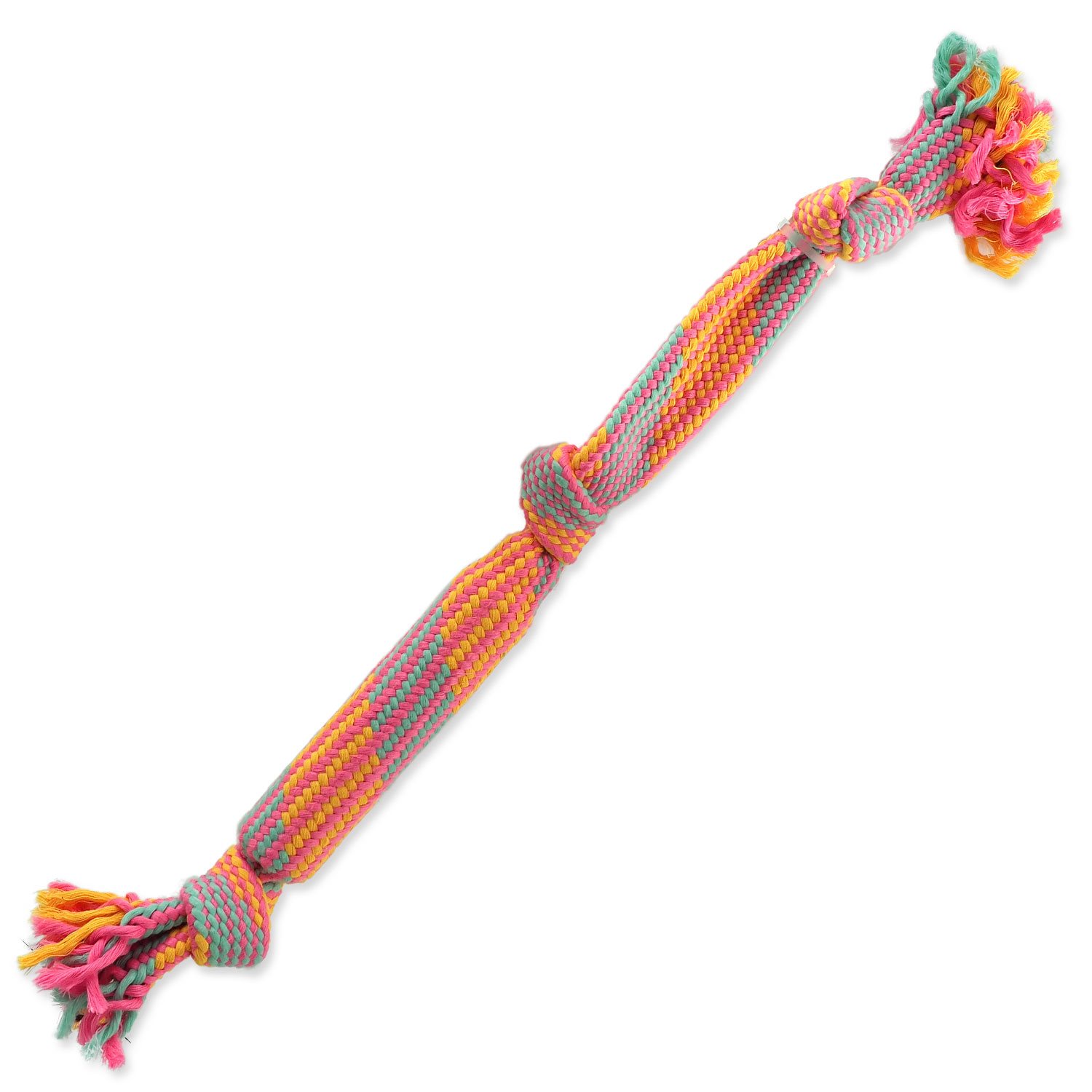 Hračka Dog Fantasy přethovadlo barevné se zvukem vzor 1, 3 knoty 53cm-KS