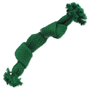 Hračka Dog Fantasy uzel pískací zelený 2 knoty 22cm-KS