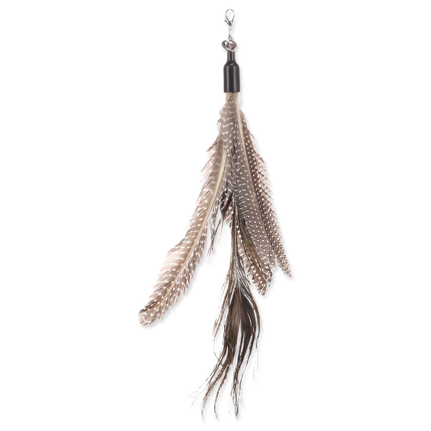 Hračka Flamingo Suuz peří k šidítku mix barev 29 cm-KS