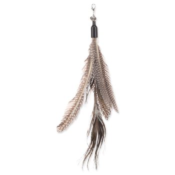 Hračka Flamingo Suuz peří k šidítku mix barev 29 cm-KS