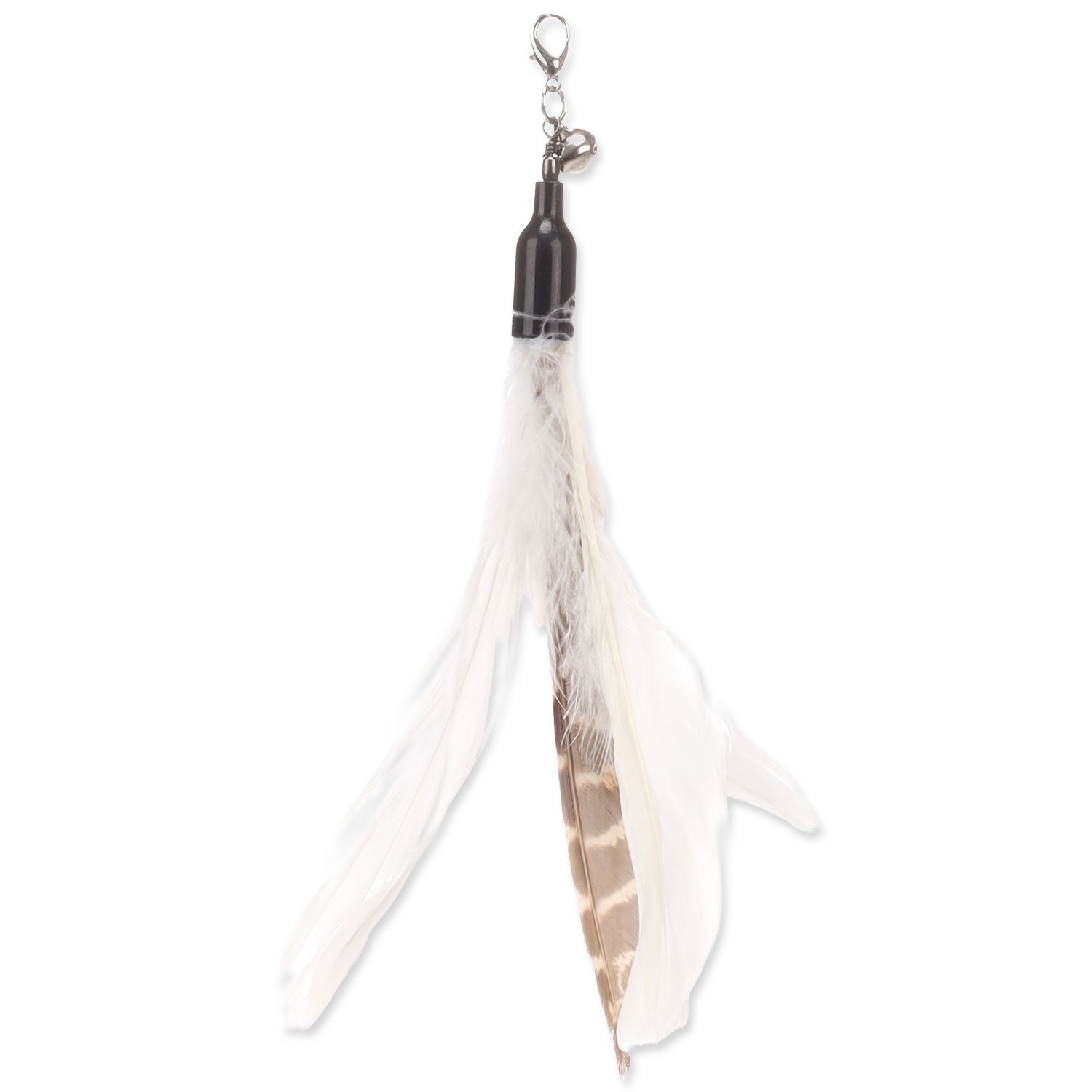 Hračka Flamingo Suuz peří k šidítku mix barev 29 cm-KS
