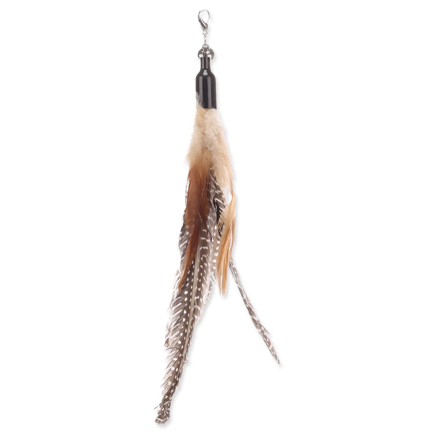 Hračka Flamingo Suuz peří k šidítku mix barev 29 cm-KS