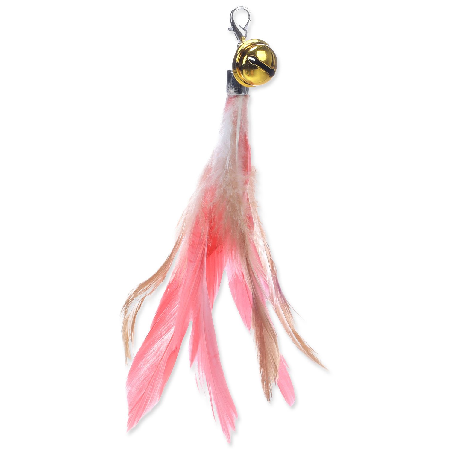 Hračka Flamingo Maud peří k šidítku mix barev 20 cm-KS