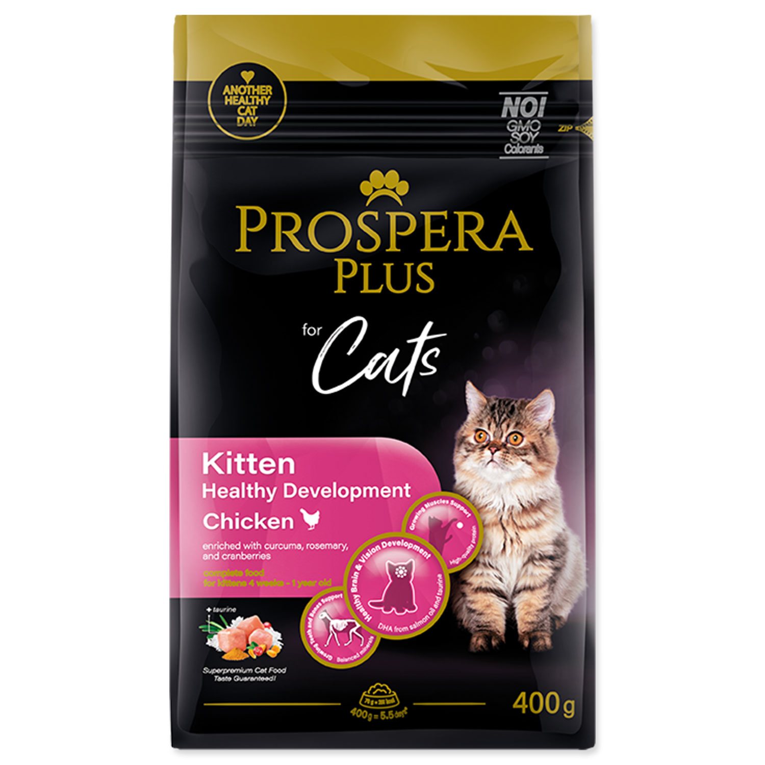Krmivo Prospera Plus Kitten Chicken Healthy Development 0,4kg-KS