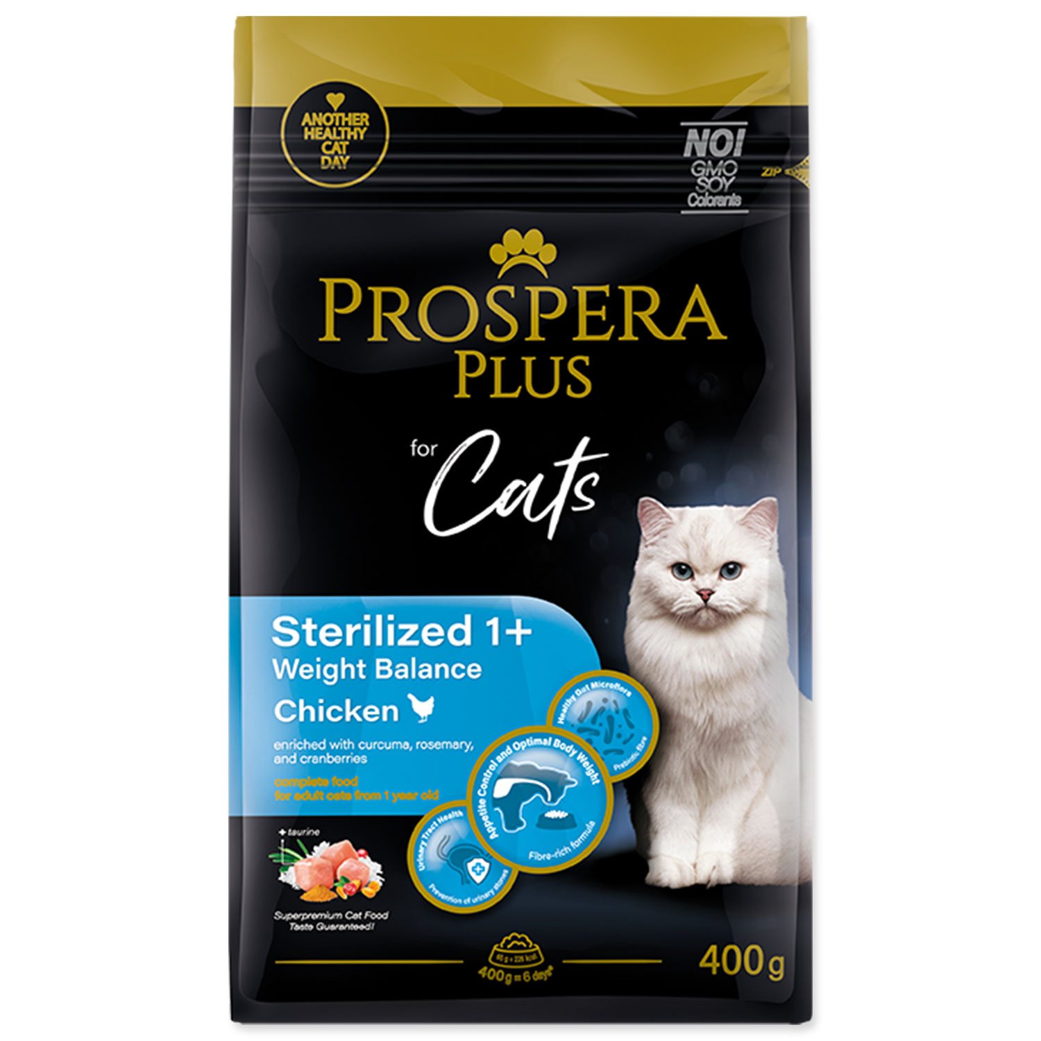 Krmivo Prospera Plus Sterilized 1+ Chicken Weight Balance 0,4kg-KS