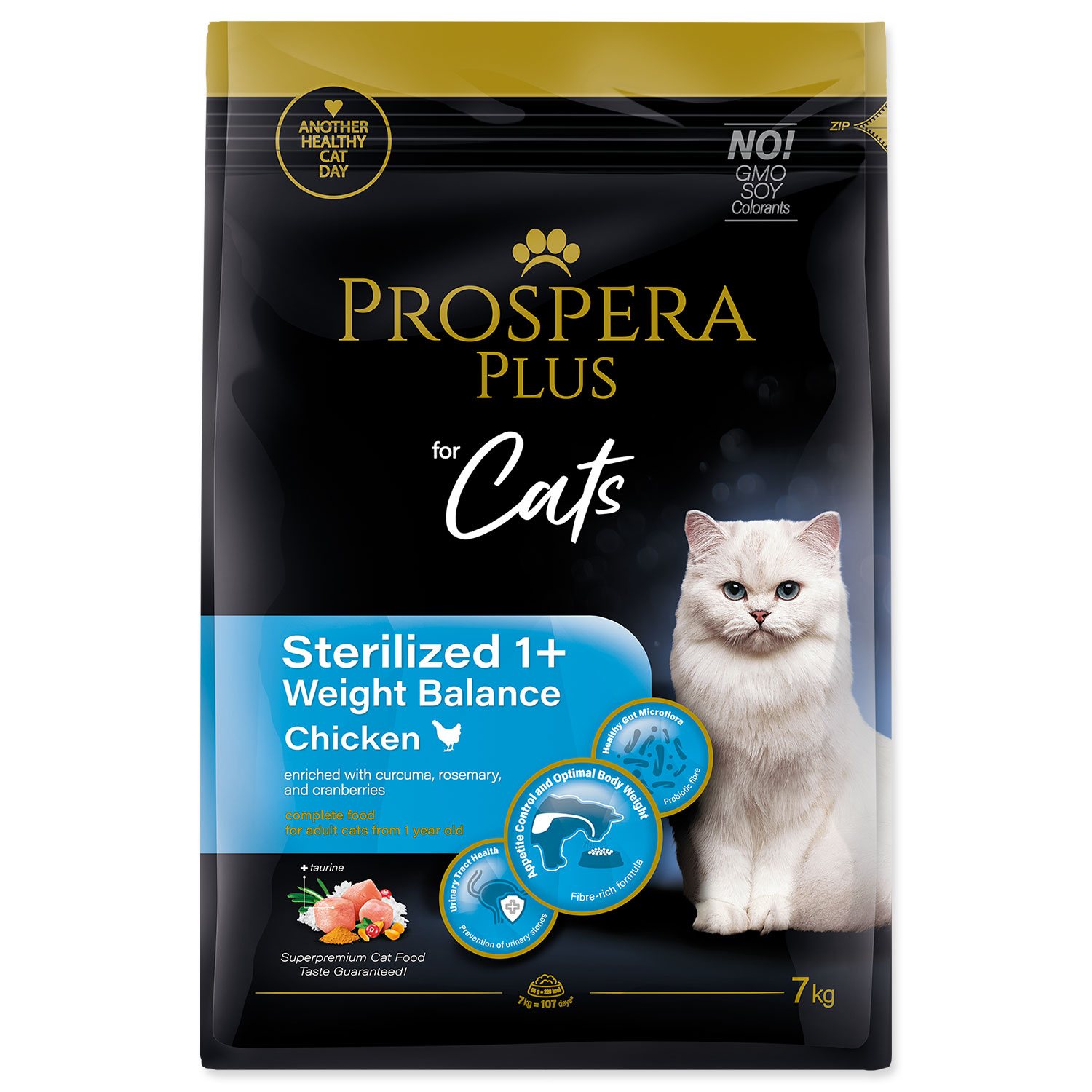 Krmivo Prospera Plus Sterilized 1+ Chicken Weight Balance 7kg-KS