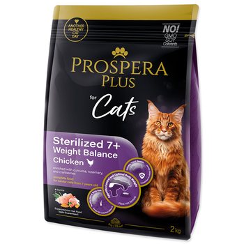 Krmivo Prospera Plus Sterilized 7+ Chicken Weight Balance 2kg-KS
