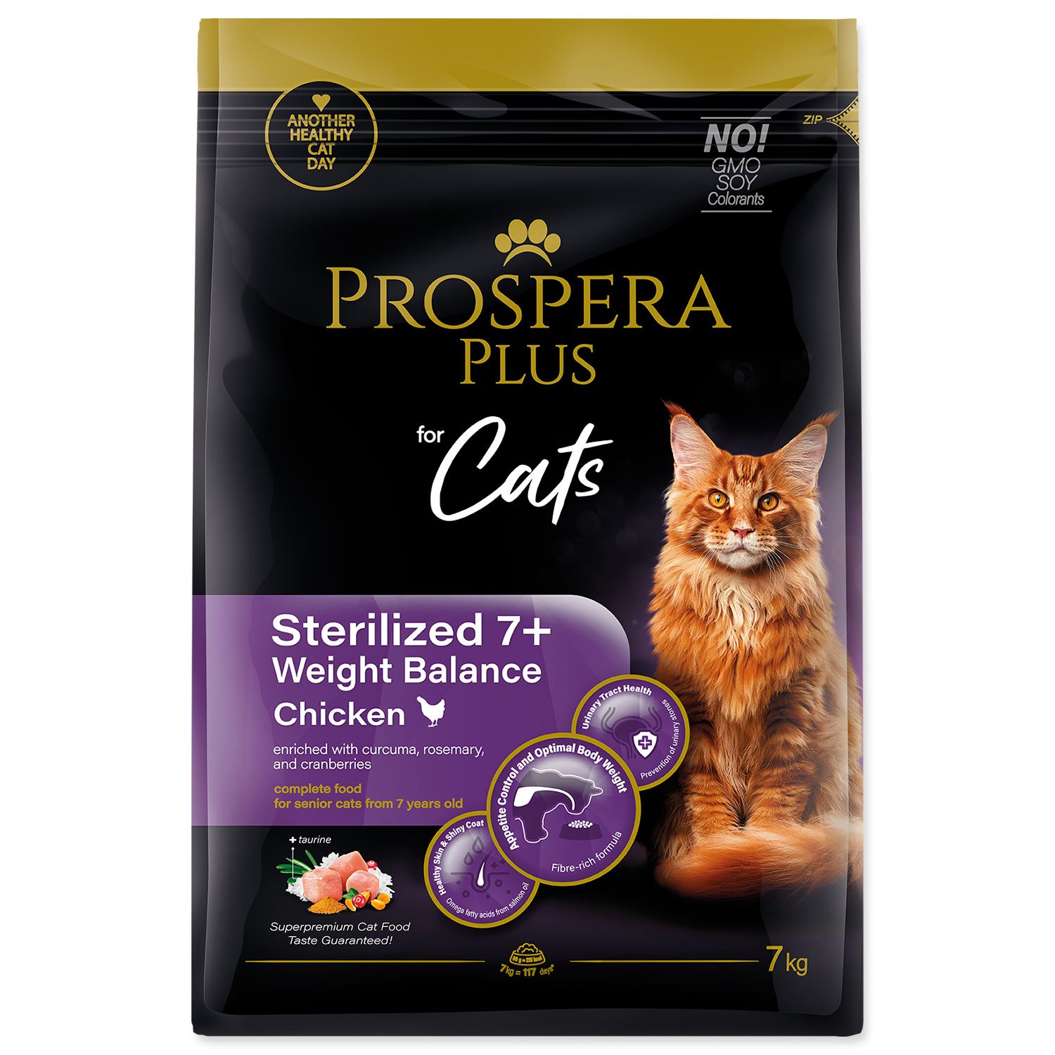 Krmivo Prospera Plus Sterilized 7+ Chicken Weight Balance 7kg-KS