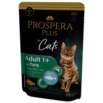 Kapsička Prospera Plus Adult 1+, Tuna, Peas 85g-KS