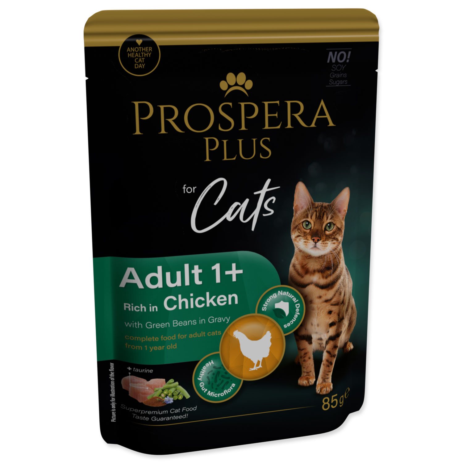 Kapsička Prospera Plus  Adult 1+, Chicken, Beans 85g-KS
