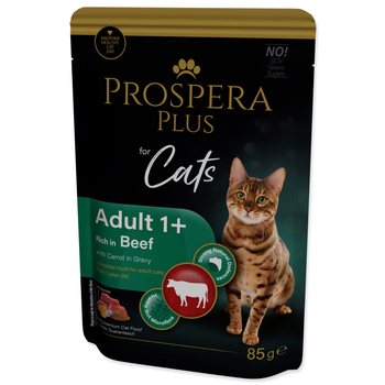 Kapsička Prospera Plus Adult 1+, Beef, Carrot 85g-KS