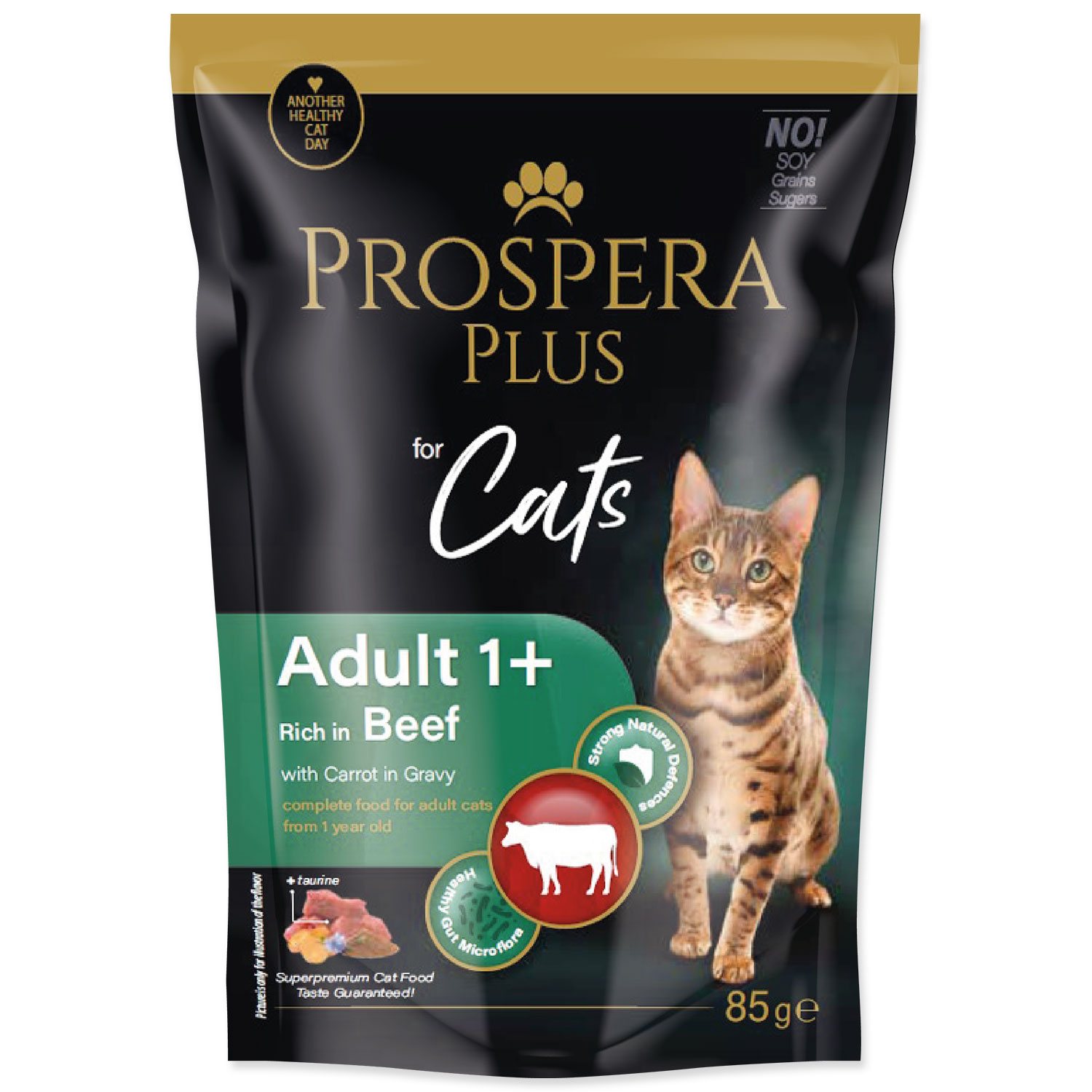 Kapsička Prospera Plus Adult 1+, Beef, Carrot 85g-KS