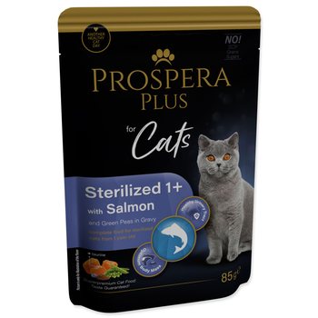 Kapsička Prospera Plus Sterelized 1+, Salmon, Peas 85g-KS
