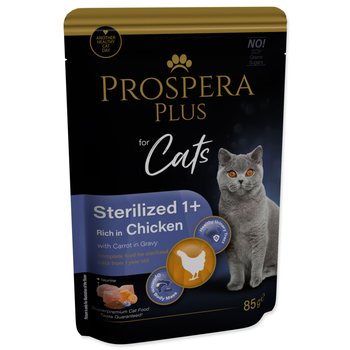 Kapsička Prospera Plus Sterilized 1+, Chicken, Carrot 85g-KARTON