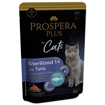 Kapsička Prospera Plus Sterilized 1+, Tuna, Beans 85g-KARTON
