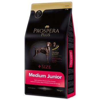 Krmivo Prospera Plus Medium Junior kuře s rýží 15kg-KS