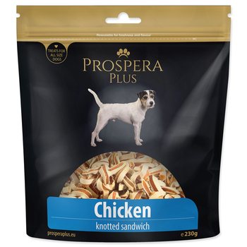 Pochoutka Prospera Plus kuřecí sandwich, uzlíky 230g-KS