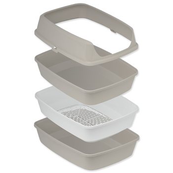 Toaleta Moderna Lift to Sift Large s roštem 50,2x38x23,7cm šedá-KS