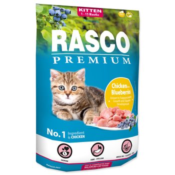 Krmivo Rasco Premium Kitten kuře s borůvkou 0,4kg-KS