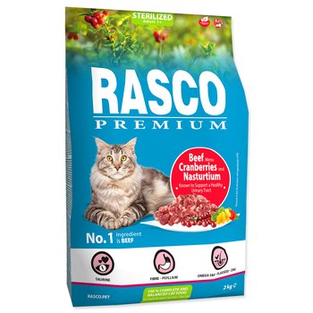 Krmivo Rasco Premium Sterilized hovězí s brusinkou a lichořeřišnicí 2kg-KS