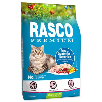 Krmivo Rasco Premium Sterilized tuňák s brusinkou a lichořeřišnicí 2kg-KS