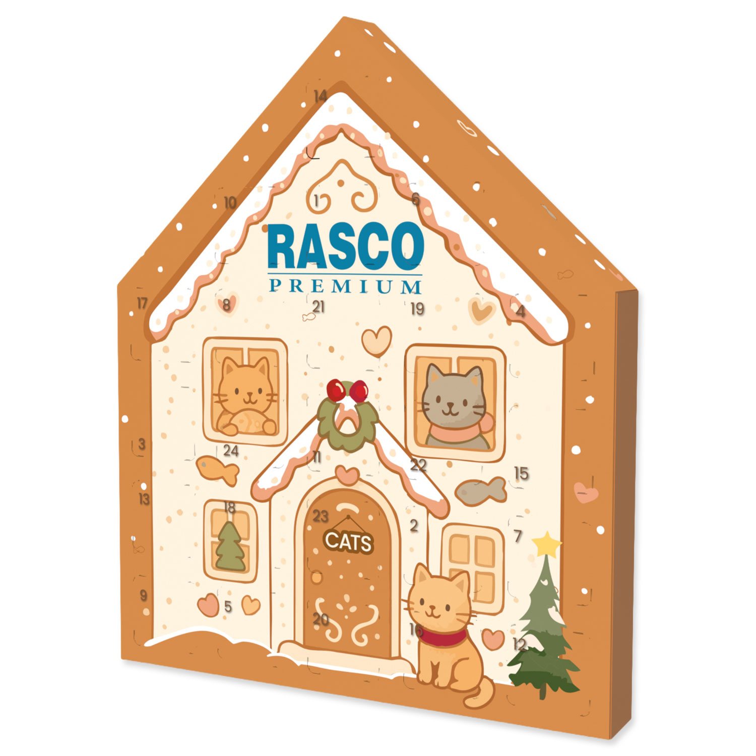 Kalendář Rasco Premium adventní pro kočky-KS