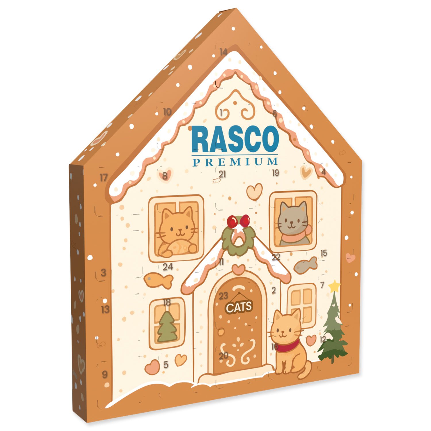 Kalendář Rasco Premium adventní pro kočky-KS