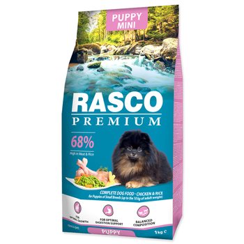 Krmivo Rasco Premium Puppy Mini kuře s rýží 1kg-KS