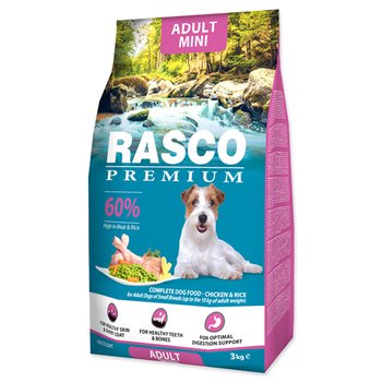 Krmivo Rasco Premium Adult Mini kuře s rýží 3kg-KS