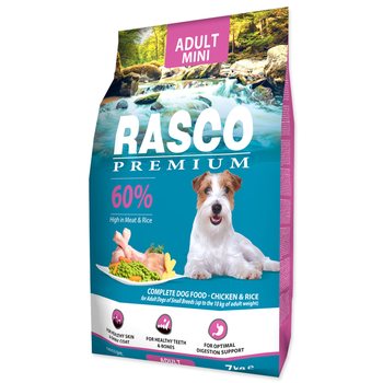 Krmivo Rasco Premium Adult Mini kuře s rýží 7kg-KS