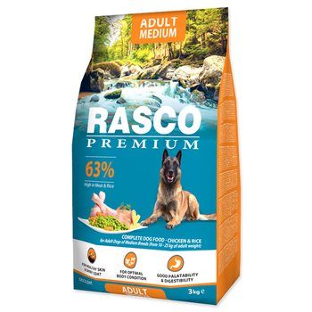 Krmivo Rasco Premium Adult Medium kuře s rýží 3kg-KS