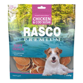 Pochoutka Rasco Premium kuře a treska, sushi 500g-KS