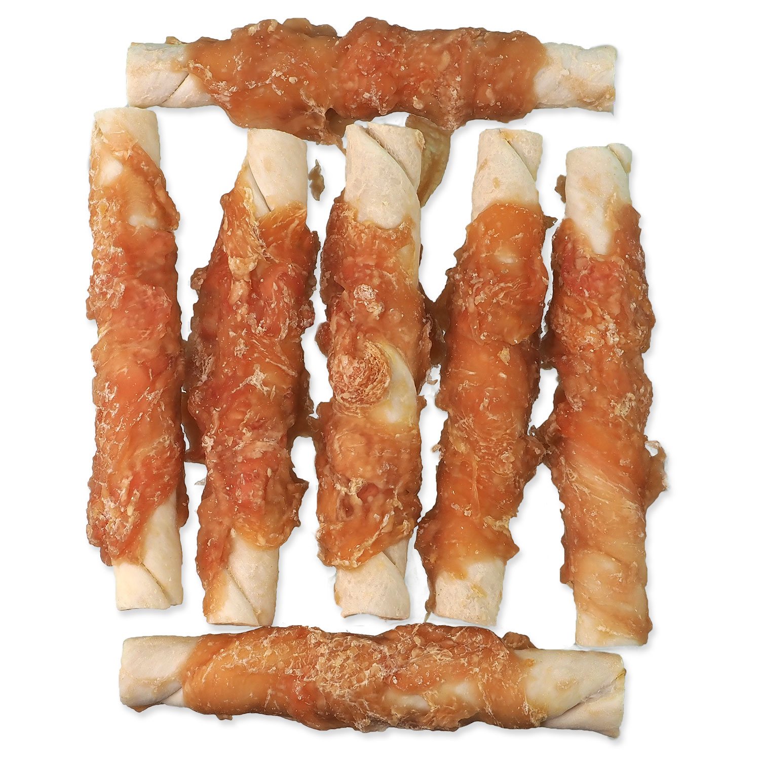 Pochoutka Rasco Premium buvolí kůže obalená kuřecím, tyčinky L 500g-KS