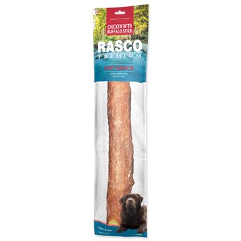 Pochoutka Rasco Premium buvolí kůže obalená kuřecím, tyčinky 41cm 170g-KS