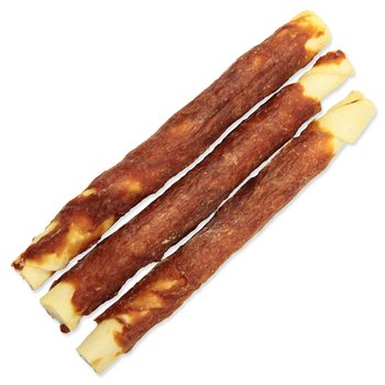 Pochoutka Rasco Premium buvolí kůže obalená kachním, tyčinky 18cm 3x140g-KS