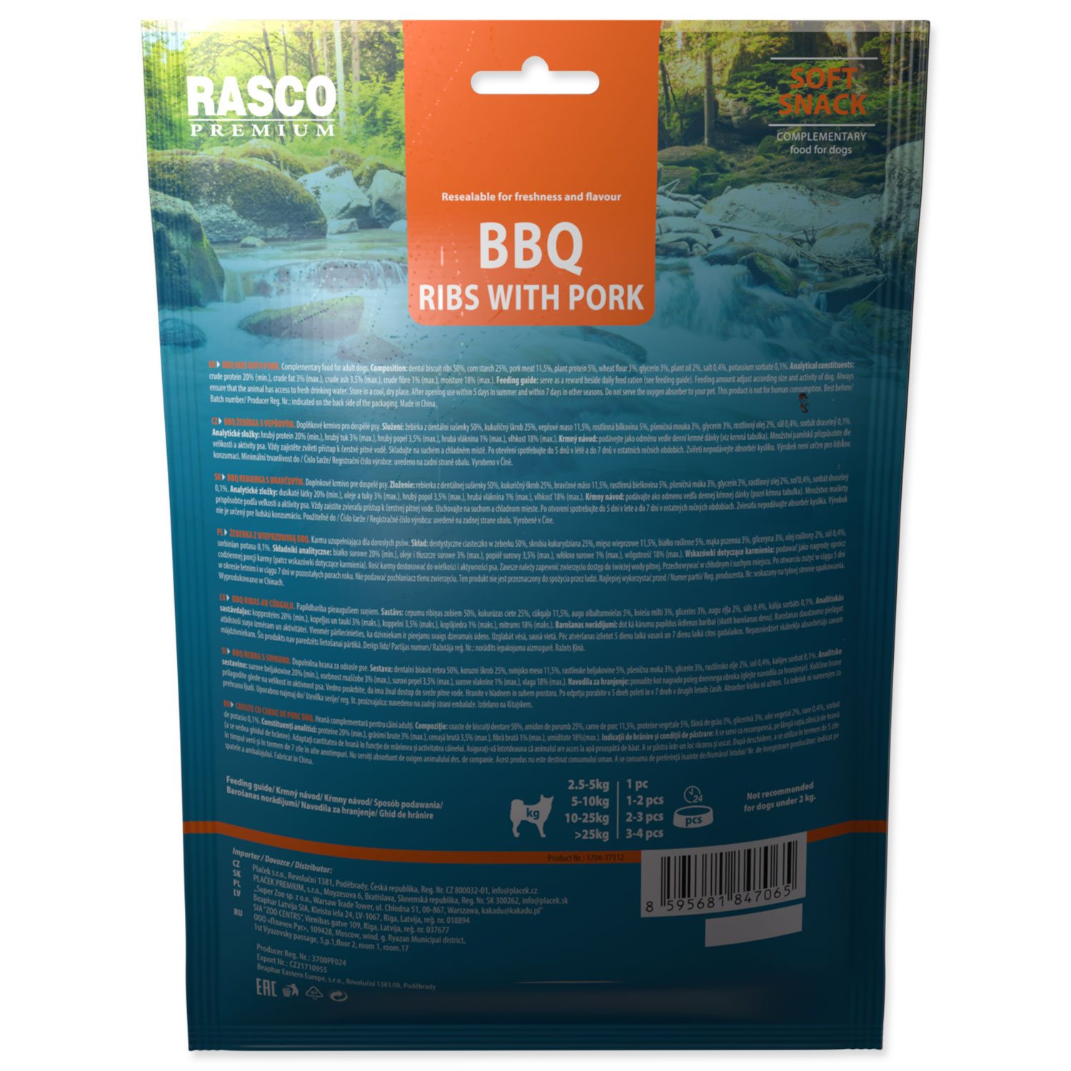 Pochoutka Rasco Premium BBQ Vepřová žebírka 230g-KS