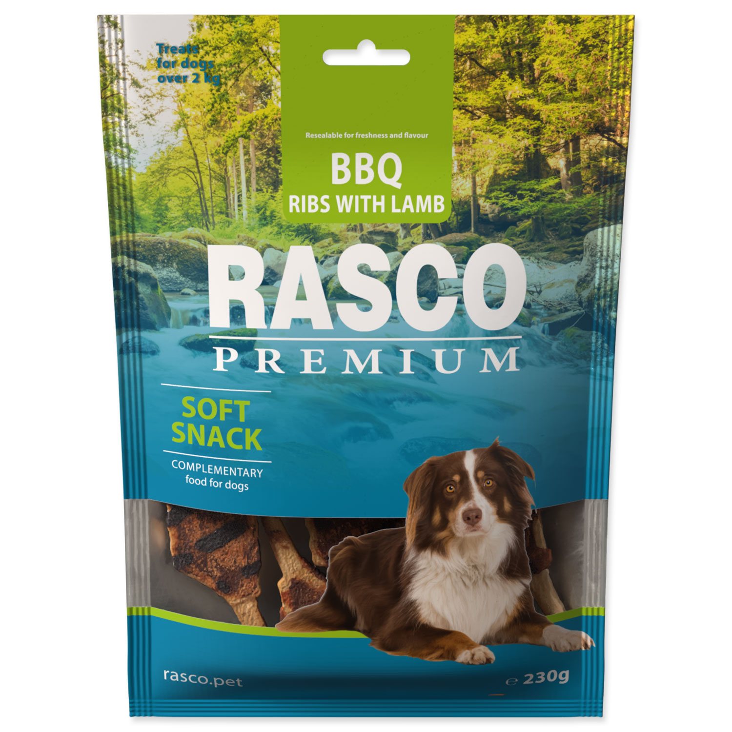 Pochoutka Rasco Premium BBQ Jehněcí žebírka 230g-KS